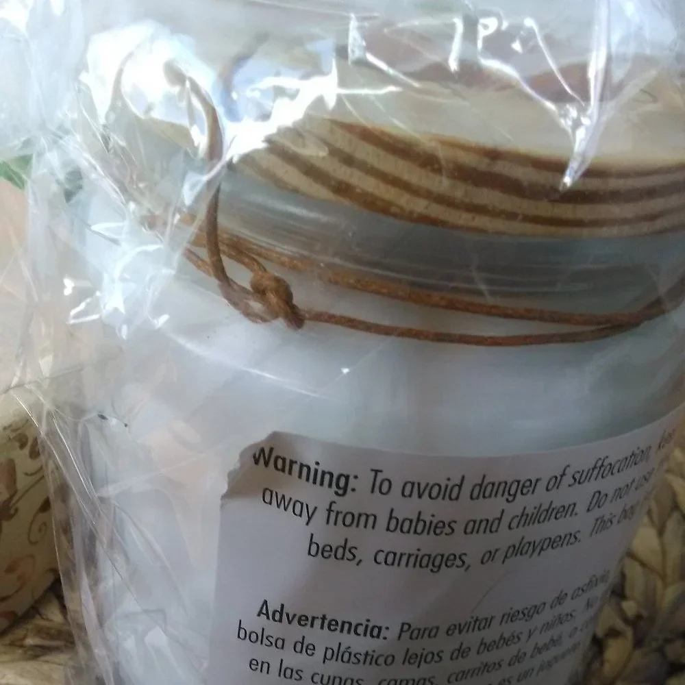 NWT RAE DUNN THANKFUL Cotton Ball Jar